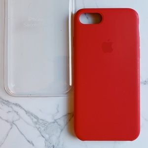 Apple Red Silicone iPhone 8 Case